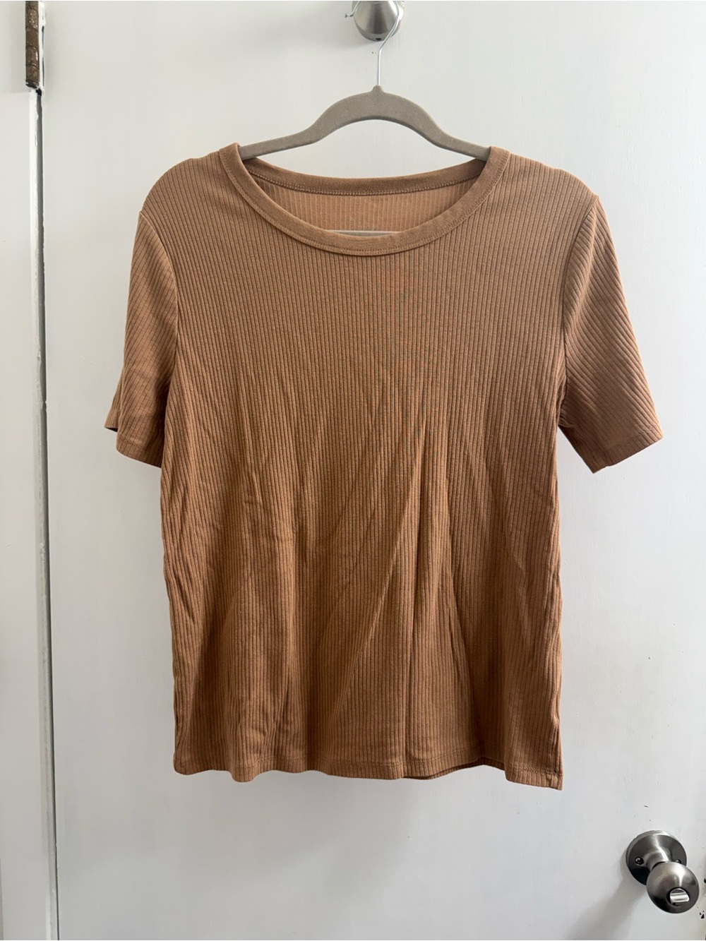 A new day brown ribbed top size XL